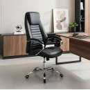 Καρέκλα γραφείου διευθυντή Sonar pakoworld pu μαύρο