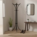 Καλόγερος ρούχων Zensine pakoworld μέταλλο σε μαύρη απόχρωση 51x63x175εκ