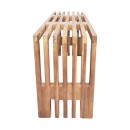 Παγκάκι Zen pakoworld teak ξύλο σε φυσική απόχρωση 90x30x48εκ