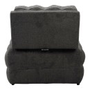 Πολυθρόνα-κρεβάτι Jelica pakoworld γκρι ύφασμα 88x110x86εκ