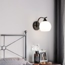 Φωτιστικό τοίχου-απλίκα Belinest pakoworld E27 μέταλλο - γυαλί σε μαύρο-λευκό 20x14x17εκ