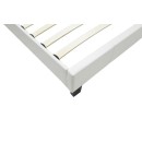 Κρεβάτι Nevil pakoworld 100x200 PU χρώμα λευκό ματ