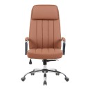 Καρέκλα γραφείου διευθυντή Morales pakoworld pu καφέ 60x70x118-124εκ