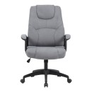 Καρέκλα γραφείου διευθυντή Kamora pakoworld ύφασμα ανθρακί 66x67x103-111εκ