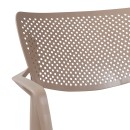 Τραπεζαρία Icon-Frontline pakoworld σετ 5τεμ PP σε cappuccino απόχρωση