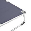 Ξαπλώστρα παραλίας Fevepe pakoworld βαρέως τύπου αλουμίνιο-textilene σε ανθρακί απόχρωση 58.5x185x29.5εκ