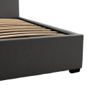 Κρεβάτι Norse pakoworld ύφασμα ανθρακί με αποθηκευτικό χώρο 160x200εκ