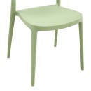 Καρέκλα Amvroan στοιβαζόμενη pakoworld με UV protection pp μέντα 51x49x79.5εκ