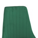 Καρέκλα Azori pakoworld κυπαρισσί βελούδο με μεταλλικό πόδι σε φυσική απόχρωση 49x55x85εκ | Συσκευασία 2 τμχ