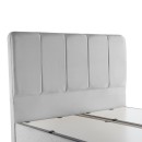 Κρεβάτι διπλό Lunda pakoworld με αποθηκευτικό χώρο γκρι βελούδο 160x200εκ