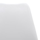 Καρέκλα Gaston pakoworld PP-PU λευκό-φυσικό πόδι 43x51x75εκ