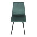 Καρέκλα Grato pakoworld ύφασμα κυπαρισσί-πόδι μαύρο μεταλλικό 45.5x53.5x88.5εκ