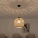 Φωτιστικό οροφής μονόφωτο PWL-0967 pakoworld Ε27 καφέ-μαύρο Φ23x22εκ