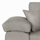 Γωνιακός καναπές-κρεβάτι αναστρέψιμος Comy pakoworld μπεζ-γκρι 286x160x75-90εκ