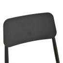 Καρέκλα Giardino pakoworld στοιβαζόμενη αλουμίνιο σε μαύρη -pe rattan σε φυσική απόχρωση 45x56x82εκ