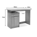 Γραφείο εργασίας Looney pakoworld χρώμα castillo-ροζ 100x55x75εκ