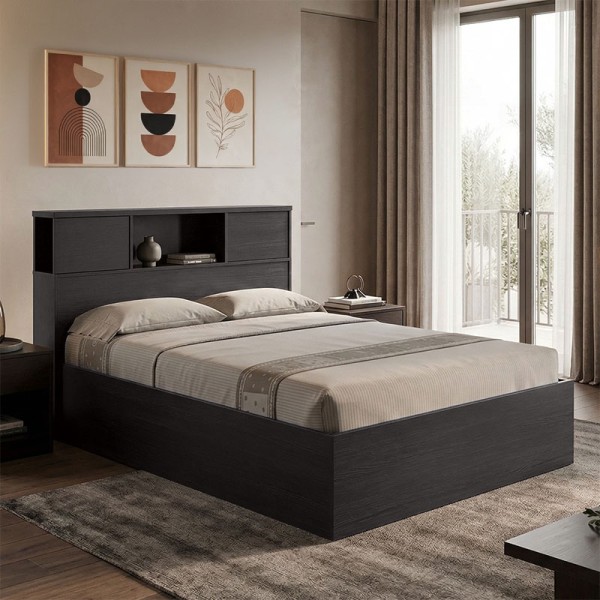 Κρεβάτι OLYMPUS pakoworld σε χρώμα wenge 120x200εκ