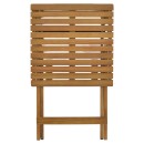 Τραπέζι Lazio pakoworld πτυσσόμενο φυσικό ξύλο ακακίας 50x50x70εκ