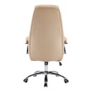 Καρέκλα γραφείου διευθυντή Sonar pakoworld μπεζ pu 61x57x120-128εκ