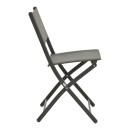 Καρέκλα Jeve pakoworld πτυσσόμενη μέταλλο ανθρακί με σαμπανιζέ textilene 46x51x81εκ | Συσκευασία 2 τμχ