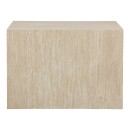 Βοηθητικά τραπέζια Coffina pakoworld σετ 2τεμ mdf σε όψη τραβερτίνας