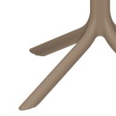 Τραπέζι Groovy pakoworld διατρητο pp cappuccino 80x80x74εκ