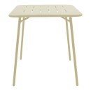 Τραπέζι Moraja pakoworld κρεμ μέταλλο 70x70x73εκ