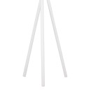 Καλόγερος ρούχων Sigar pakoworld μέταλλο-ξύλο σε λευκή-φυσική απόχρωση 49x51x187εκ