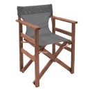 Tραπεζαρία Retto σετ 5τμχ μασίφ ξύλο οξιάς καρυδί-γκρι 120x75x71εκ