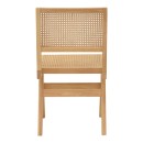 Καρέκλα Winslow pakoworld φυσικό rubberwood 45x56x82εκ