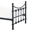 Κρεβάτι Beowulf pakoworld μαύρο μεταλλικό 90x190εκ