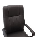 Καρέκλα γραφείου διευθυντή Roby pakoworld με pu χρώμα μαύρο