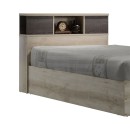 Κρεβάτι OLYMPUS pakoworld σε χρώμα castillo-toro 120x200εκ