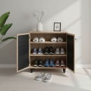 Παπουτσοθήκη-ντουλάπι Ronan pakoworld χρώμα φυσικό 70.5x35x66εκ