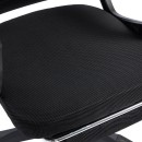 Καρέκλα γραφείου διευθυντή με υποπόδιο Meton pakoworld mesh χρώμα μαύρο 48x60x118-128εκ