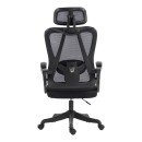 Καρέκλα γραφείου διευθυντή Exeter pakoworld mesh χρώμα μαύρο 50x58x119-129εκ