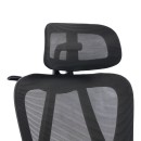 Καρέκλα γραφείου διευθυντή Exeter pakoworld mesh χρώμα μαύρο 50x58x119-129εκ