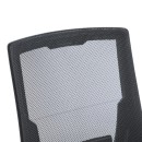 Καρέκλα γραφείου εργασίας Penza pakoworld mesh χρώμα μαύρο 48x58x92-102εκ