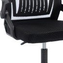 Καρέκλα γραφείου Plymot pakoworld mesh χρώμα μαύρο 48x58x112-122εκ