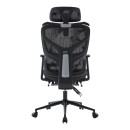 Καρέκλα γραφείου διευθυντη Vigo pakoworld mesh χρώμα μαύρο 52x70x118-124εκ