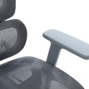 Καρέκλα γραφείου διευθυντη Vigo pakoworld mesh χρώμα γκρι 52x70x118-124εκ