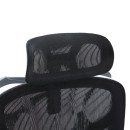 Καρέκλα γραφείου διευθυντη Vigo pakoworld γκρι- mesh μαύρο 52x70x118-124εκ