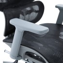 Καρέκλα γραφείου διευθυντη Vigo pakoworld γκρι- mesh μαύρο 52x70x118-124εκ