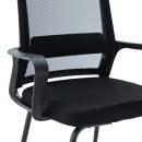 Καρέκλα επισκέπτη Palma pakoworld mesh μαύρο 46x52x94εκ