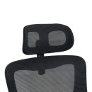 Καρέκλα γραφείου διευθυντή Mainz pakoworld mesh χρώμα μαύρο 50x60x112-122εκ