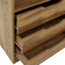 Βιβλιοθήκη Lucinda pakoworld oak 120x29.8x180.5εκ