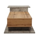 Τραπέζι σαλονιού Nuvele pakoworld σε γκρι antique-sonoma απόχρωση 90x50x35εκ