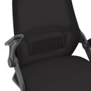 Καρέκλα γραφείου Reji pakoworld mesh ύφασμα μαύρο 58x60x89-99εκ