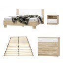 Σετ κρεβατοκάμαρας Geneva pakoworld 4 τμχ 160x200εκ