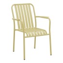 Τραπεζαρία Heven Vista pakoworld σετ 7τεμ σαμπανί αλουμίνιο 120x70x72εκ